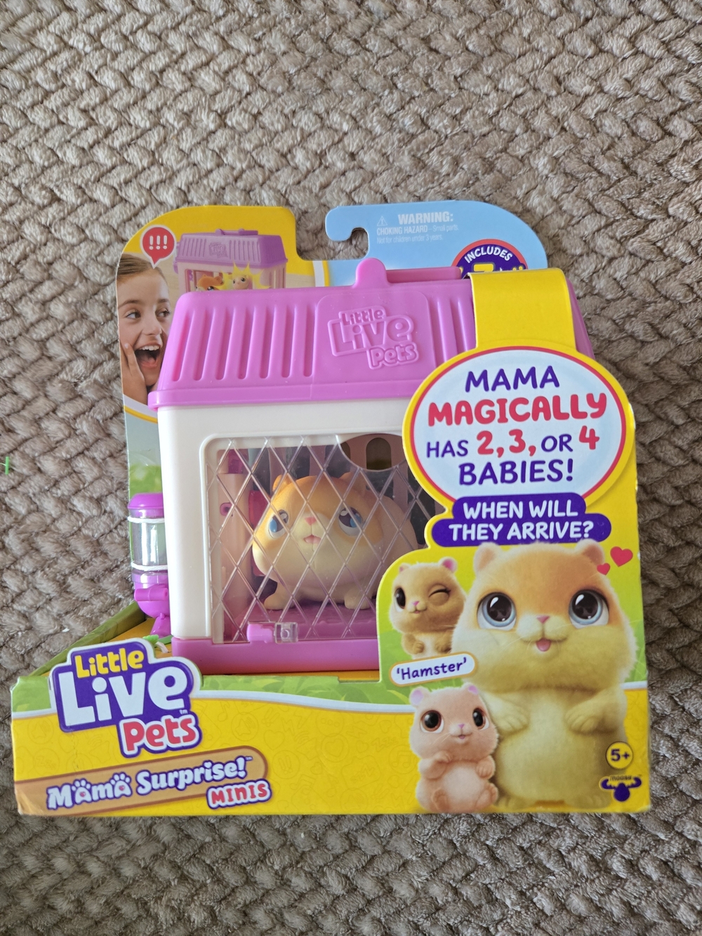 Little Live Pets Mama Surprise Minis Hamster NIB Interactive Toy